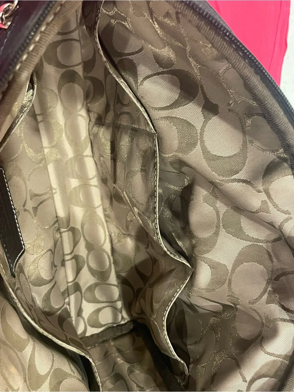 Coach Black Nylon Leather Trim Travel Cosmetic Case Toiletry Bag